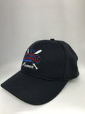 HT306DX-6 Stitch Flex Fit Umpire Hat - Available in Black and Navy