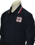 BBS301DX- Smitty Performance Mesh Umpire Long Sleeve Shirt with Dixie Patch - Available in Black, Navy and Powder Blue