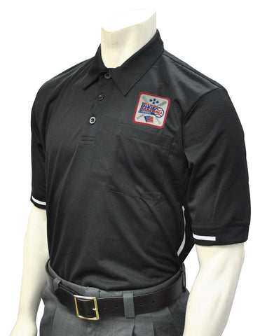 BBS310DX-Smitty Major League Style Umpire Shirt with Dixie Patch - Available in Black and Carolina Blue