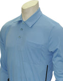 BBS311-Smitty Major League Style Long Sleeve Umpire Shirt - Available in Black and Carolina Blue