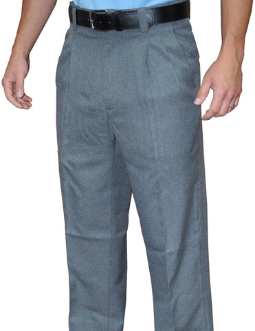 BBS371HG-Smitty Pleated Combo Pants - Available Heather Grey