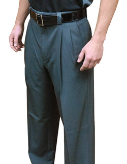 BBS391CG-"4-Way Stretch" Pleated Combo Pants-Charcoal Grey Only