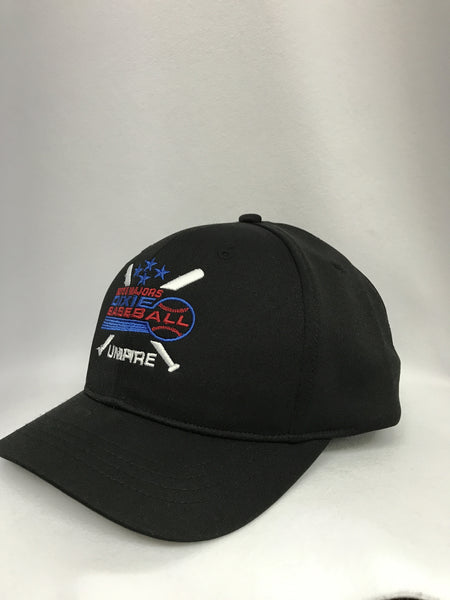 HT304DX-4 Stitch Flex Fit Umpire Hat with DBB Embroidered Logo Umpire Hat-Available in Black and Navy