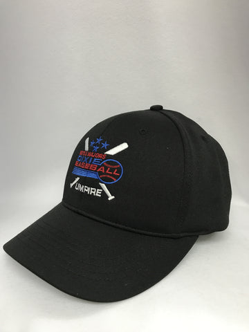 HT306DX-6 Stitch Flex Fit Umpire Hat - Available in Black and Navy