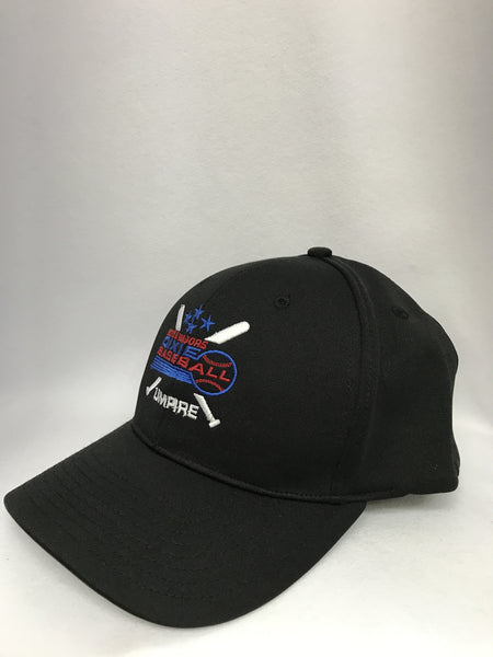 HT308DX-8 Stitch Flex Fit Umpire Hat with DBB Embroidered Logo Umpire Hat-Available in Black and Navy