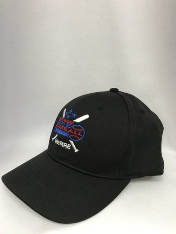 HT308DX-8 Stitch Flex Fit Umpire Hat with Dixie Baseball Embroidered Logo Umpire Hat-Available in Black and Navy