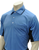 USA312-Smitty Major League Style Umpire Shirt - Available in Black/Charcoal and Sky Blue/ Black